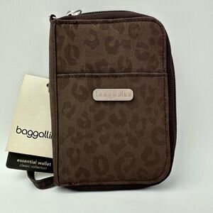Baggalini Essential Wallet Cheetah Brown